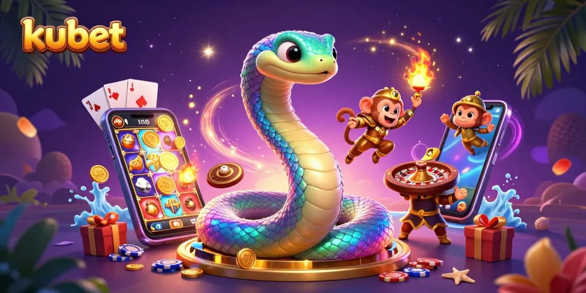 Kubet offers an exciting gaming atmosphere with vibrant characters and dynamic casino elements.