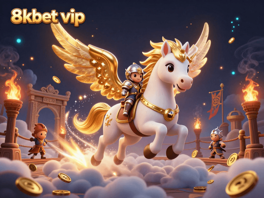 Experience the thrill of betting with 8kbet vip in this dynamic 3D scene, showcasing stunning casino elements.