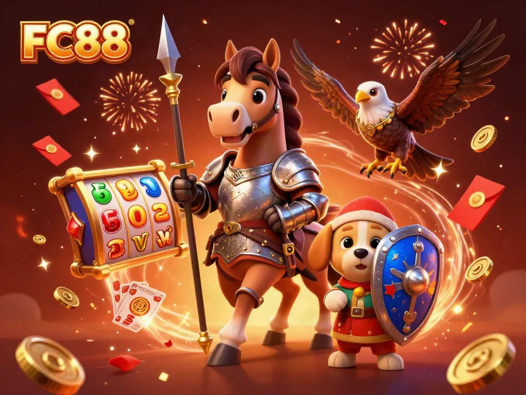 Enjoying the thrill of gaming at FC88 with vibrant casino elements.