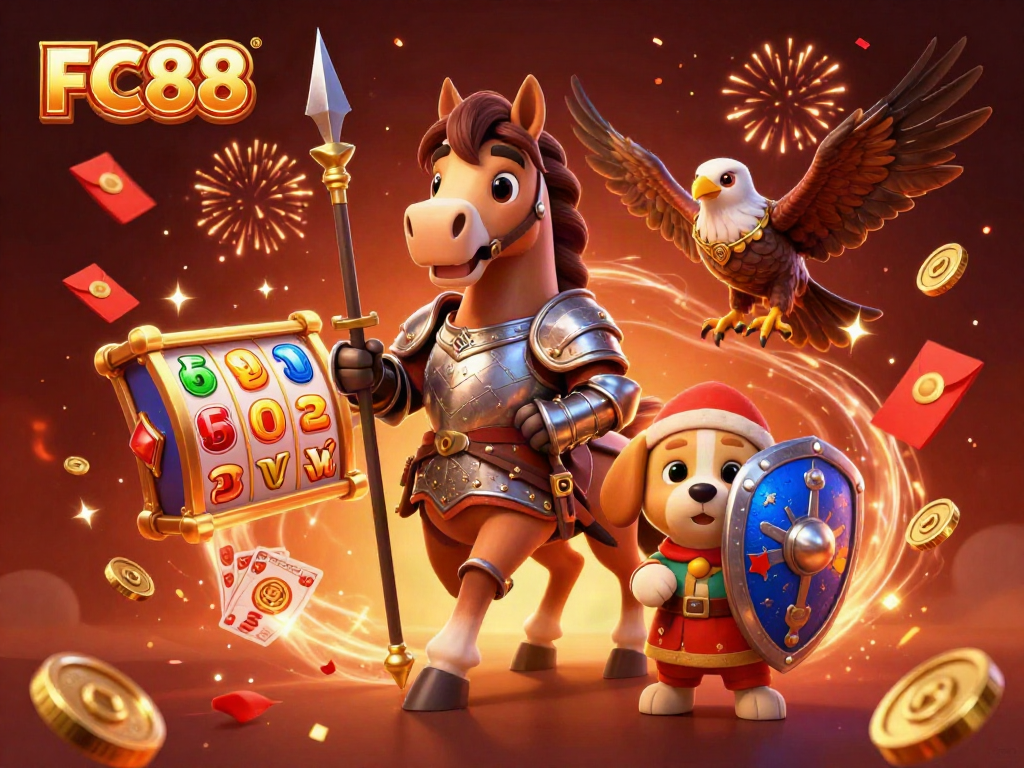 Enjoying the thrill of gaming at FC88 with vibrant casino elements.