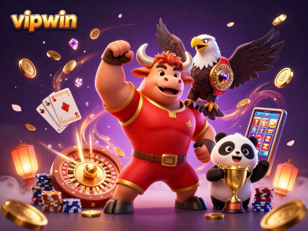 Experience thrilling gameplay at vipwin with vibrant characters and dynamic casino elements.