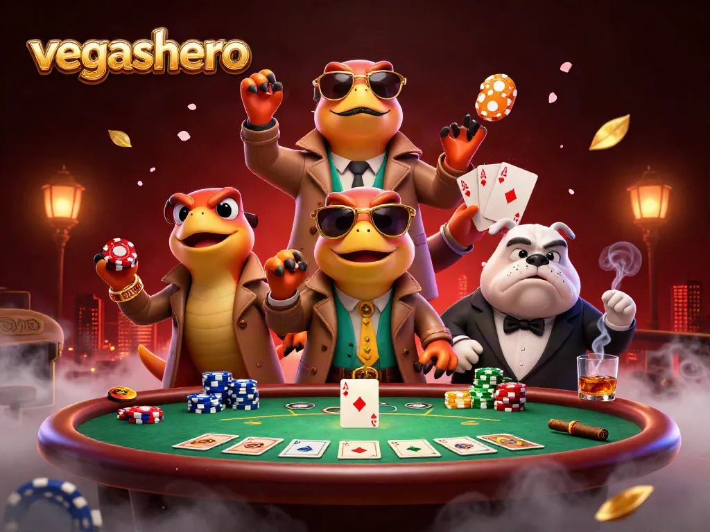 Experience gaming excitement with vegashero as raptors in disguise approach a VIP casino lounge.