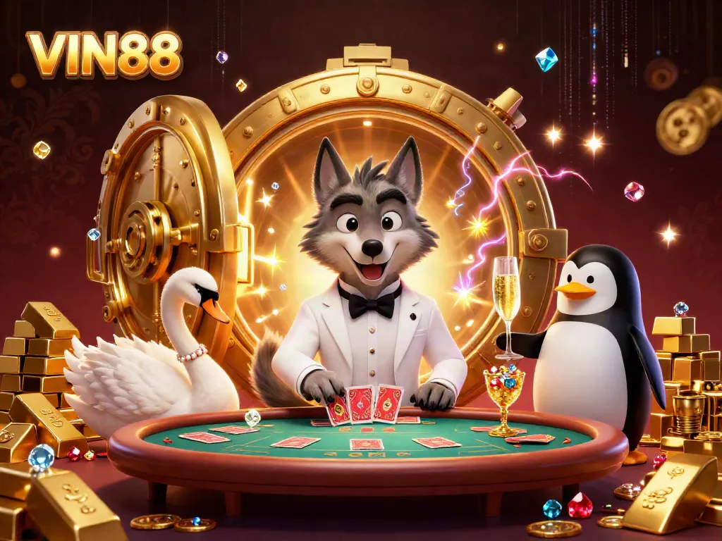 VIN88 bringing excitement to baccarat with party atmosphere and luxurious visuals.