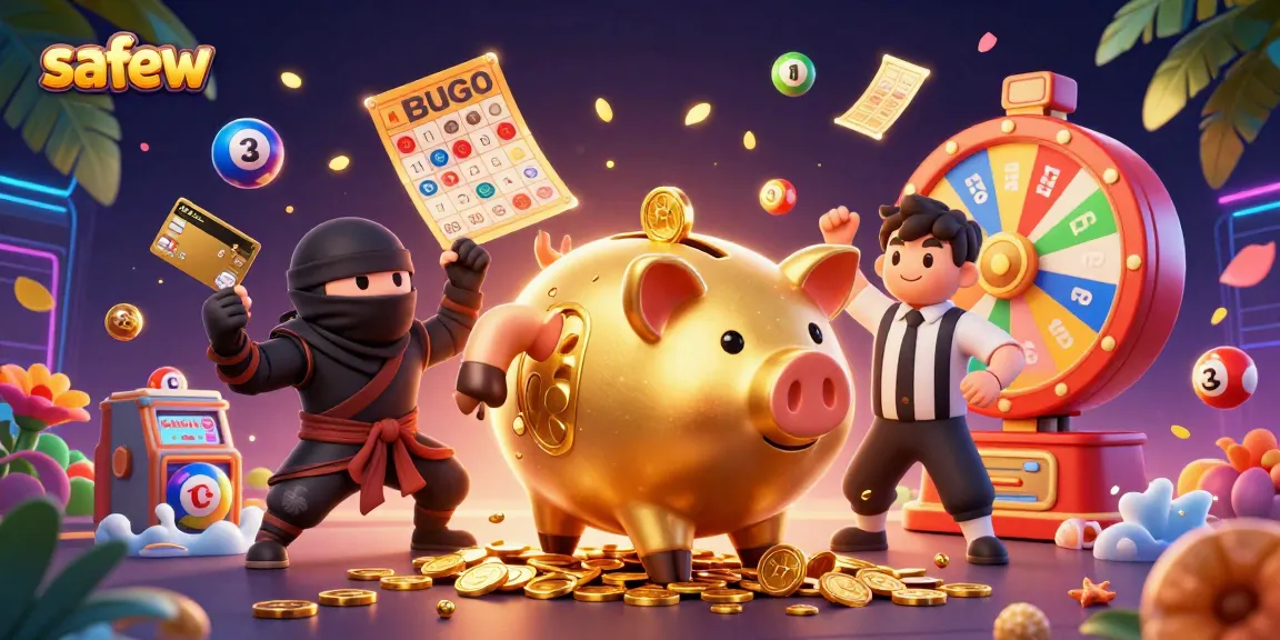 Experience the excitement of safew with animated characters in a casino-themed digital illustration.