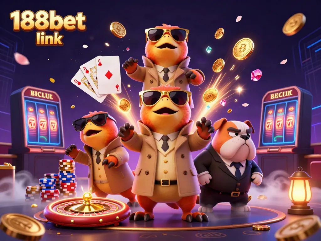 Experience excitement at the casino with our 188bet link, where raptors in disguise encounter a bouncer.