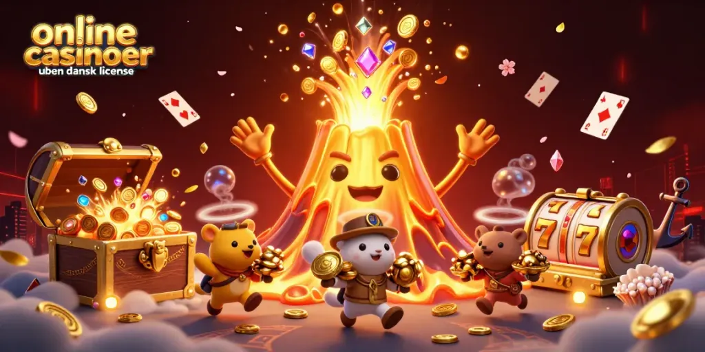 Engage in thrilling gameplay at online casinoer uden dansk licens with vibrant 3D visuals and rich treasure elements.