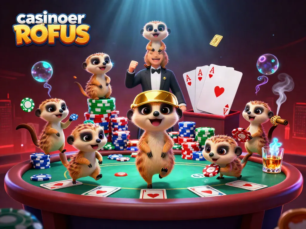 Engage with casinoer uden ROFUS through a vibrant meerkat-led casino adventure filled with poker excitement.