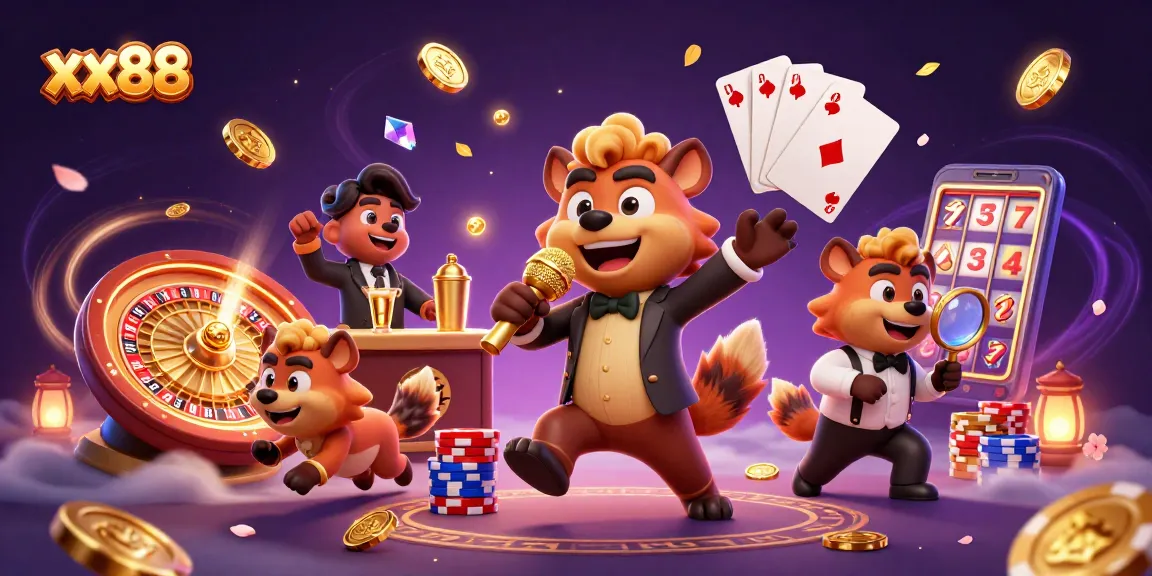 Enhance your gambling experience with xx88 as lively hyenas run a comedy casino.
