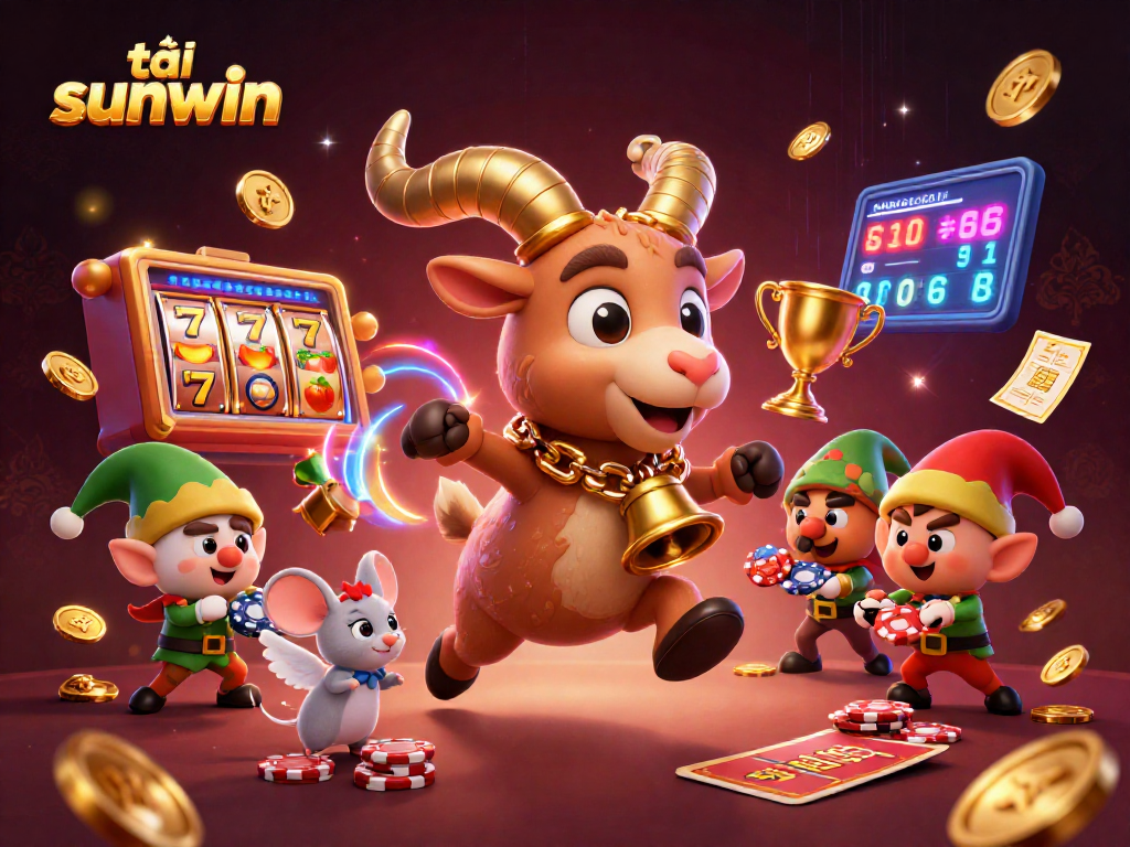 Experience the thrill of tải sunwin as Krampus leads a vibrant casino scene filled with action and excitement.