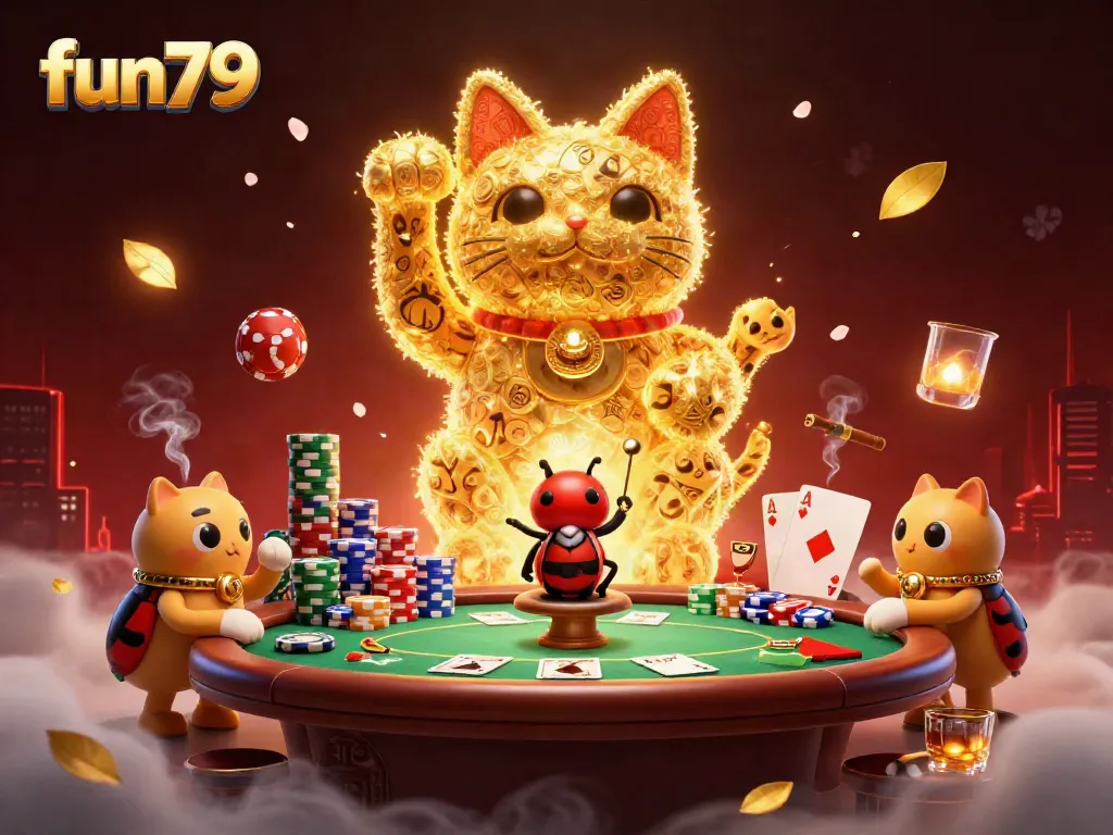 Experience exciting fun79 casino moments with vibrant and colorful characters and elements.