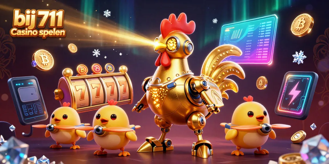 Speel spannende spellen bij 711 Casino met onze unieke robot en drones.