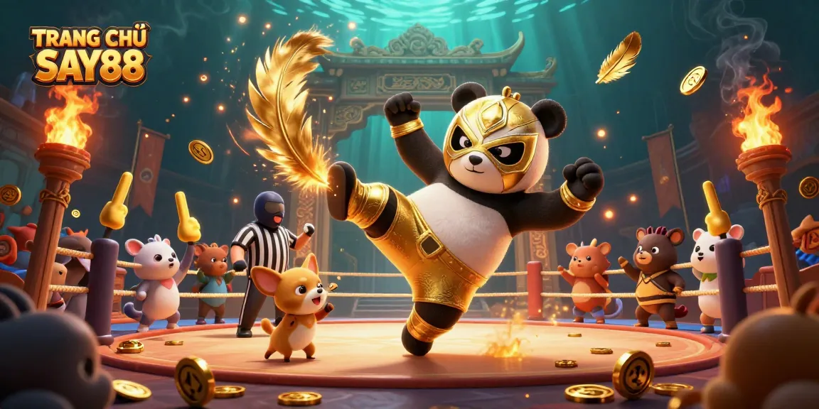 Engage in TRANG CHỦ SAY88 with vibrant animal characters showcasing thrilling bets and casino action.