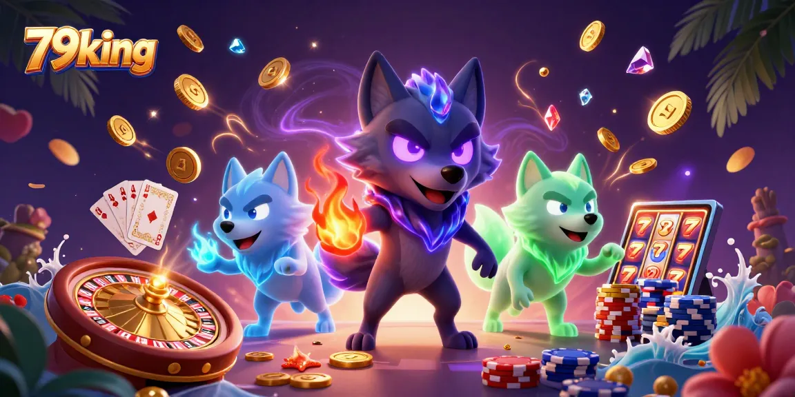 Play exciting games and win big with 79king in this vibrant casino scene.