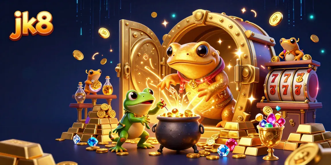 jk8 casino scene featuring golden alchemists, overflowing gems, and exciting gambling elements