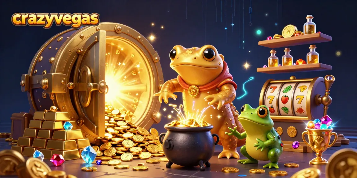 Spin lucky reels and win big with crazyvegas in an enchanting alchemical casino scene.