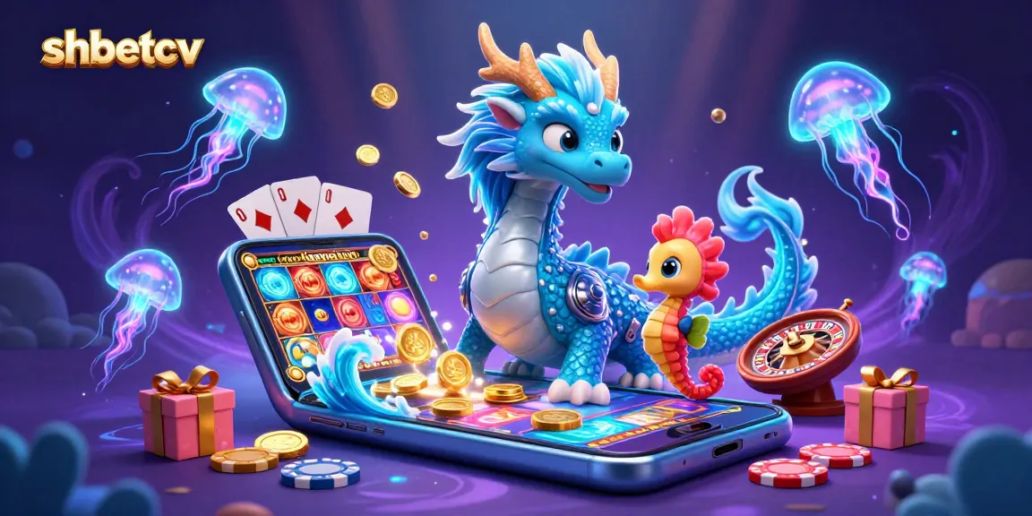 Engage with shbetcv's thrilling 3D casino adventure featuring a water dragon and vibrant slot games.